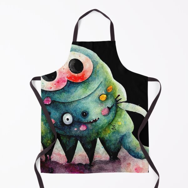 Item preview, Funny Whimsical watercolor cute monster designed and sold by pixelista.