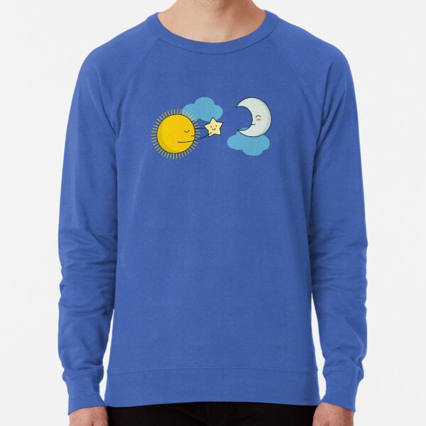 Sun and Moon - Cute Doodles Lightweight Sweatshirt