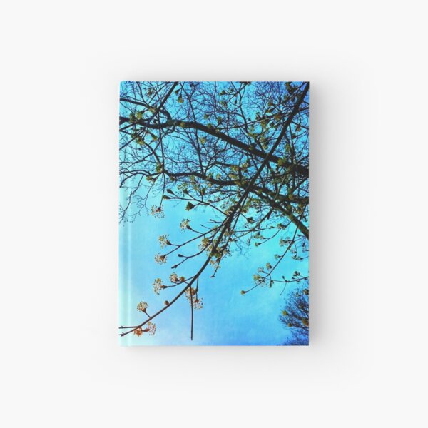 Gift for Nature Lovers - Spring blooms at dusk Hardcover Journal
