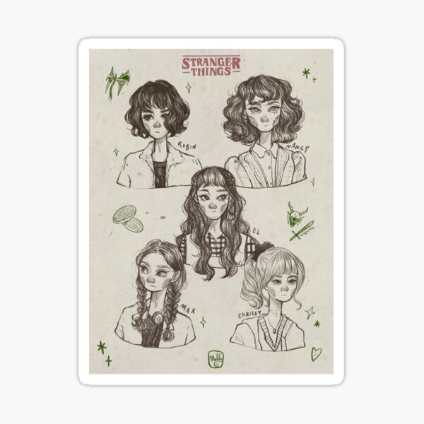 Item preview, Stranger things Girls designed and sold by mollydraws.