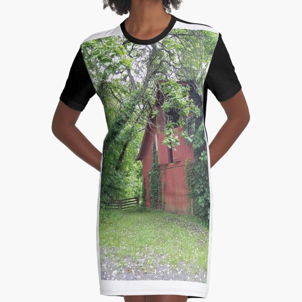 Red Barn - Whittier, NC Graphic T-Shirt Dress