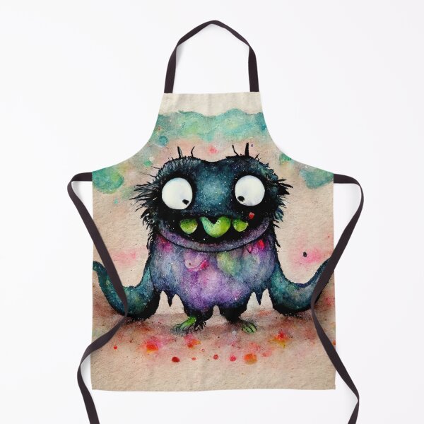 Item preview, Whimsical watercolor cute monster designed and sold by pixelista.