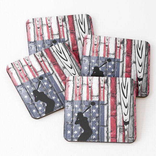 Item preview, Vintage American Flag Basseball,Memorial Day of 4th of july designed and sold by Vittorio-23.