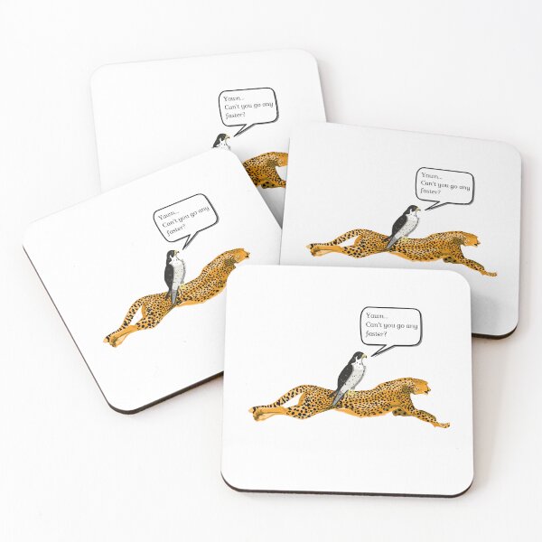 Item preview, Fast & Faster: the Cheetah & the Peregrine falcon designed and sold by VitaPulchrumEst.