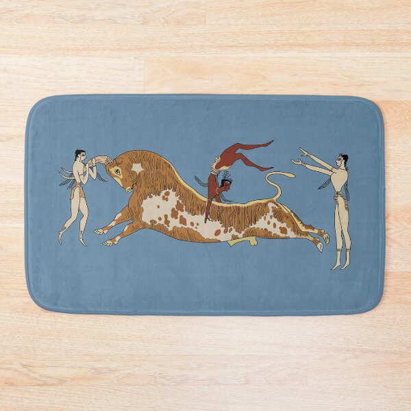 Item preview, Illustration: Bull-leaping fresco, Palace of Knossos. designed and sold by archaeologyart.