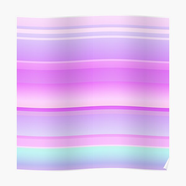 "Pastel lavender color palette pastel lavender striped" Poster for