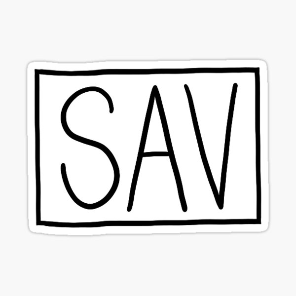 SAV- Savannah, GA Airport Code Sticker
