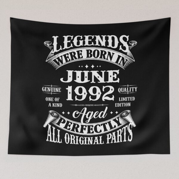 Item preview, 30th Birthday Gift Legends Born In June 1992 30 Years Old designed and sold by unhappyshout692.