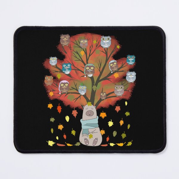 Item preview, Owl & Bear Lovers Fall Birthday Gift - Cute Owls Thanksgiving designed and sold by r-silver.