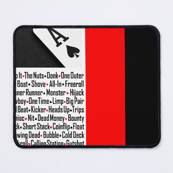 Item preview, Poker Terms Colorful Red, White and Black Back to School Design designed and sold by MyJojoBean.
