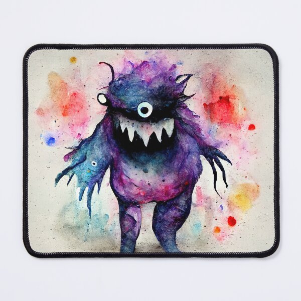 Item preview, Whimsical watercolor cute monster  designed and sold by pixelista.