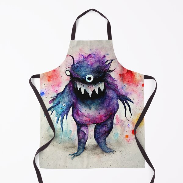 Item preview, Whimsical watercolor cute monster designed and sold by pixelista.