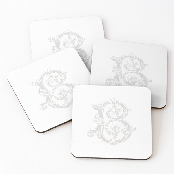 Item preview, Antique Letter B Monogram [light] designed and sold by silver6press.