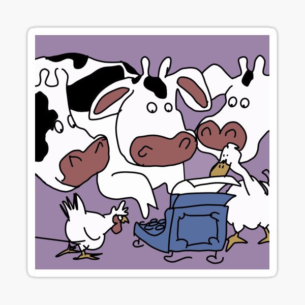 Picture Book - Click Clack Moo Sticker