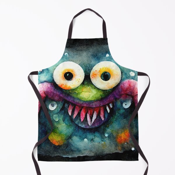 Item preview, Whimsical watercolor funny scary monster designed and sold by pixelista.
