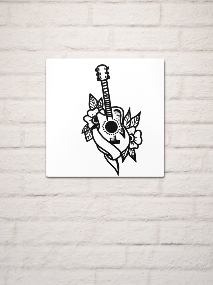 Guitar Tattoo Stock Illustrations, Cliparts and Royalty Free Guitar Tattoo  Vectors