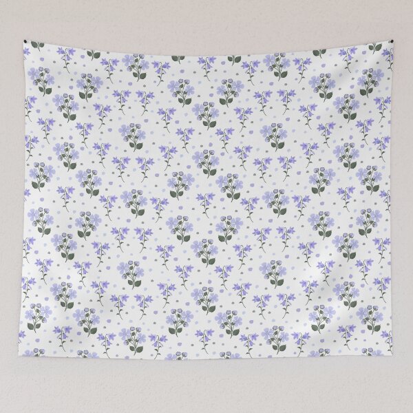 Item preview, Blue flowers, seamless pattern designed and sold by OM-lova.