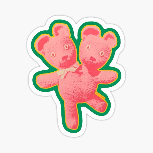 Double-Headed Teddy Heaven Logo Sticker Sticker