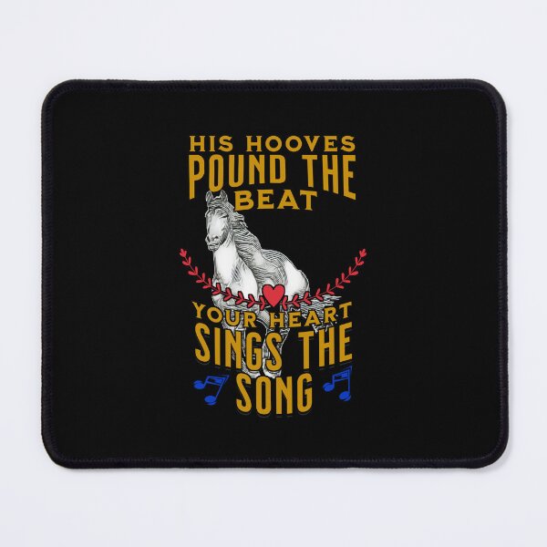 Item preview, His Hooves Pound the Beat, Your Heart Sings the Song - horse 2 designed and sold by No1Equestrian.