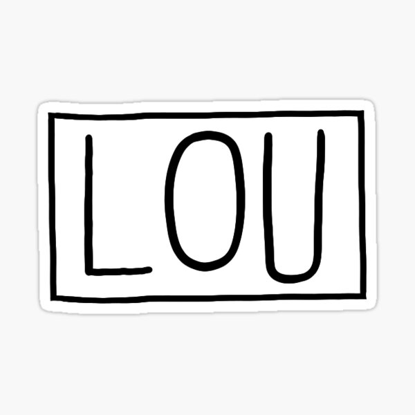 louisville pronunciation Sticker for Sale by kaykiser