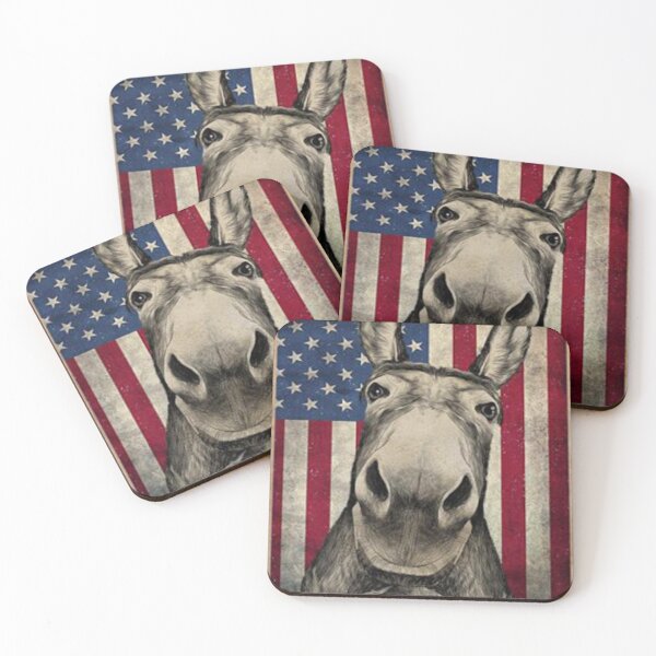Item preview, Flag Donkey Cure Red And Brown designed and sold by sloezzoet.