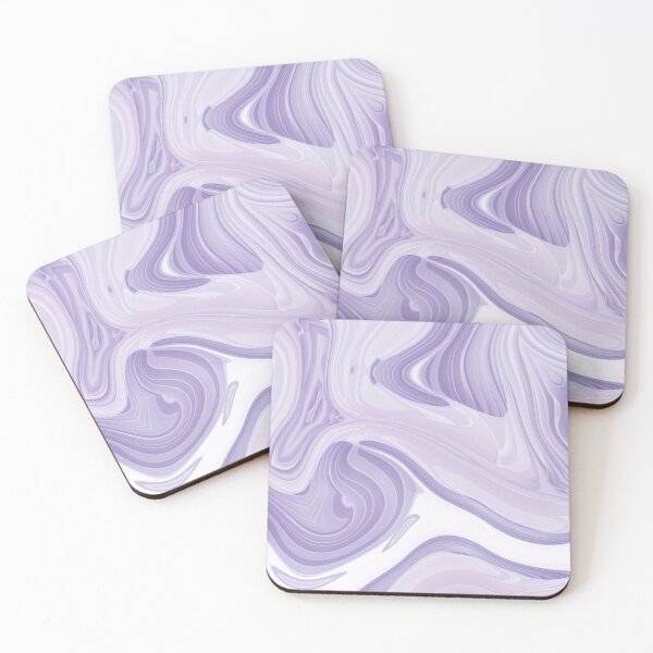 Item preview, preppy pastel lilac purple marble swirls mid century modern  designed and sold by LEILA ART SPACE.