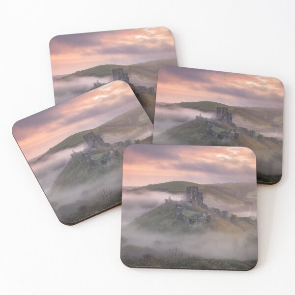 Item preview, Corfe Castle Misty Sunrise 2 designed and sold by Lenscraft by Robin Whalley.