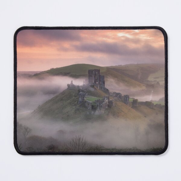 Item preview, Corfe Castle Misty Sunrise 2 designed and sold by Lenscraft by Robin Whalley.