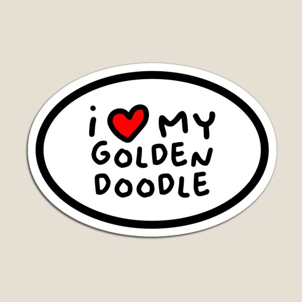 Aperçu de l'œuvre I Love My Goldendoodle créée et vendue par bold-concepts.