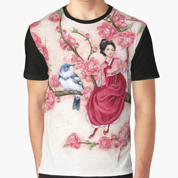 Brizette T-Shirt Peach Blossom Bouquet Print main image 1