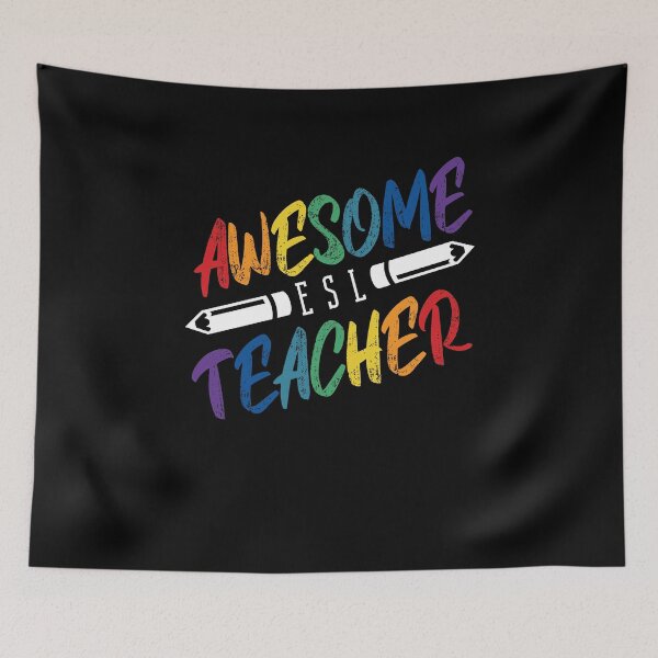 Item preview, Fun Awesome ESL Teacher Teaching Student Women Appreciation designed and sold by MadrigueraSM-.