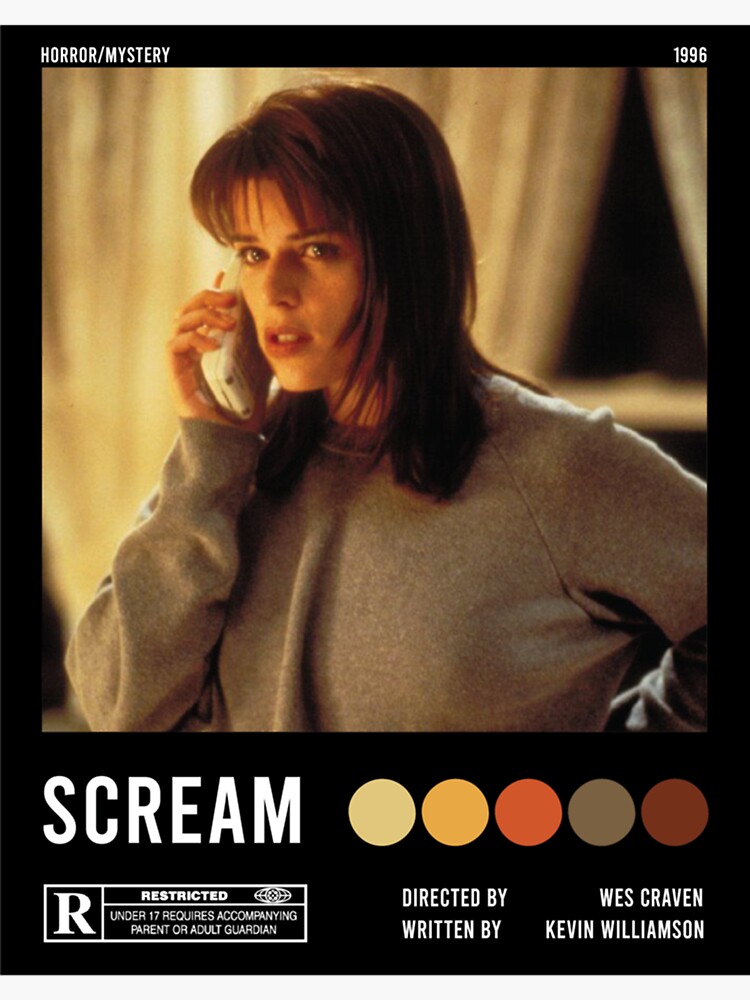 "Scream Sidney Prescott Aesthetic Poster Classic T-Shirt" Sticker For ...