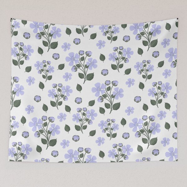 Item preview, Blackberry flowers, seamless pattern designed and sold by OM-lova.