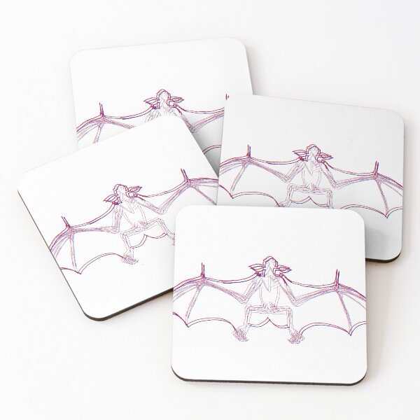 Item preview, Bat Skeleton - Anaglyph designed and sold by Natures Necropolis.