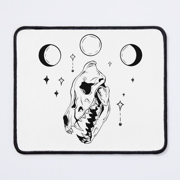 Item preview, Wolf Skull with Moons designed and sold by SophiaMina12.