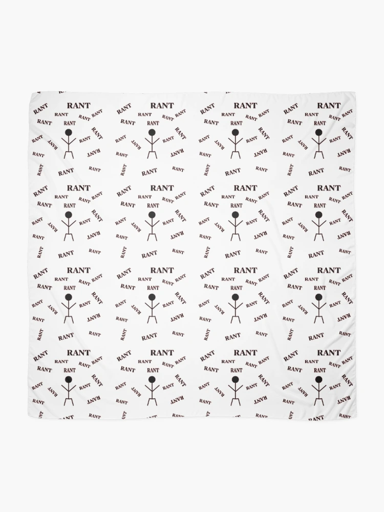 Thumbnail 2 of 3, Scarf, Rant Rant Rant designed and sold by janraydesigns.