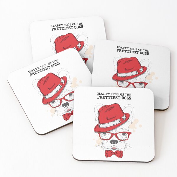 Item preview, Dapper Dog - Chic Canine with Hat and Glasses Illustration designed and sold by CreativeAttack.