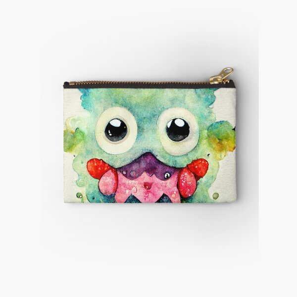Item preview, Whimsical watercolor cute colorful monster  designed and sold by pixelista.