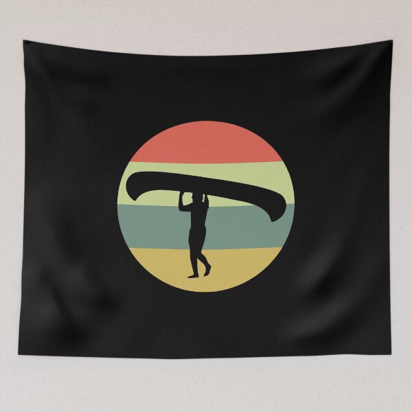 Item preview, Canoe Portage Canoeing Vintage Retro designed and sold by EstelleStar.