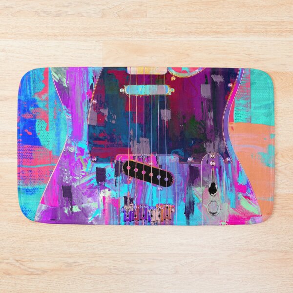 Item preview, Painted Tele Guitar Pop Art designed and sold by Stephen Chambers / The Pop Art Factory.