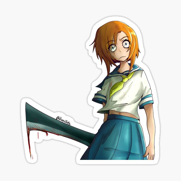 Rena Ryuugu Higurashi When They Cry Sticker For Sale By Kanpai Rena Ryuugu Higurashi When They Cry Sticker For Sale By Kanpai