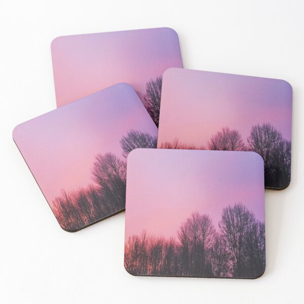 Item preview, Cute Mint Pink Evening Photo Sky-Tall Trees Random Photo designed and sold by lets-travel.
