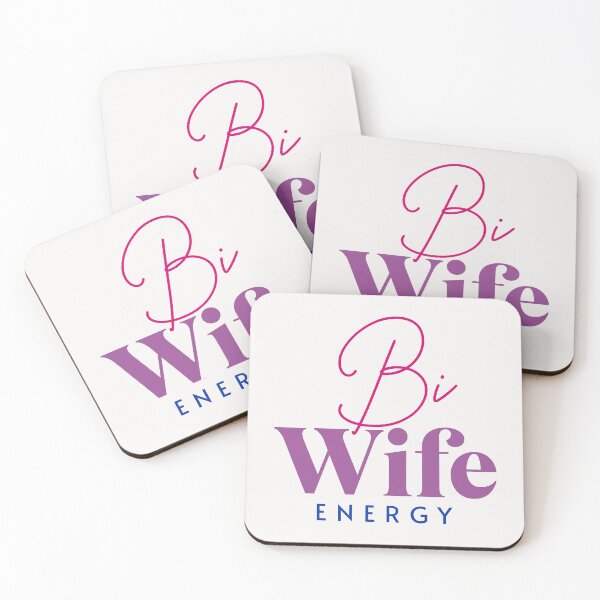 Item preview,  Bi Wife Energy Typography  designed and sold by johnmgr21.