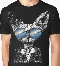 Camiseta gráfica Galaxy Sphylass Gata Sunglass