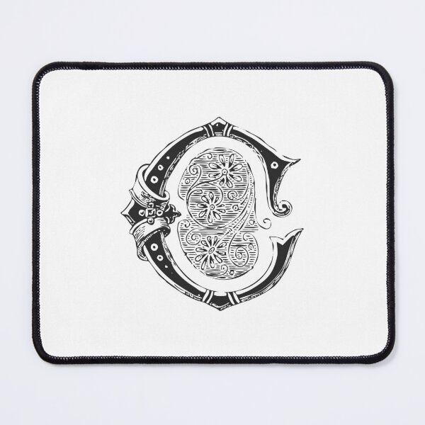Item preview, Antique Letter C Monogram [dark] designed and sold by silver6press.
