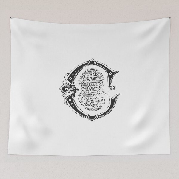 Item preview, Antique Letter C Monogram [dark] designed and sold by silver6press.