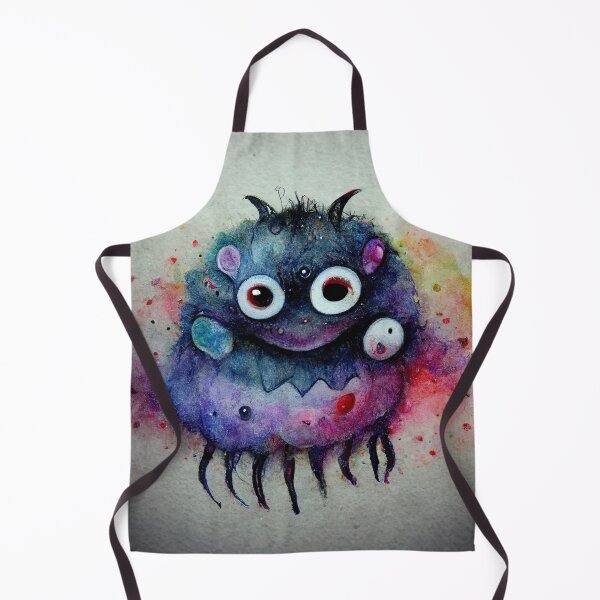 Item preview, Whimsical watercolor cute happy monster designed and sold by pixelista.