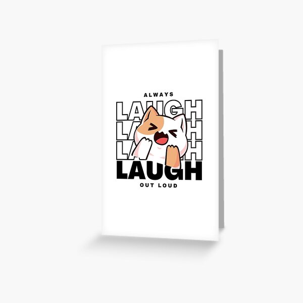 Laugh Out Loud Abbreviation Greeting Card for Sale by Lakisha's Design