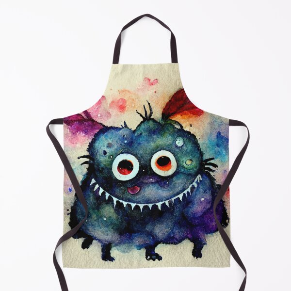 Item preview, Whimsical watercolor cute funny monster designed and sold by pixelista.