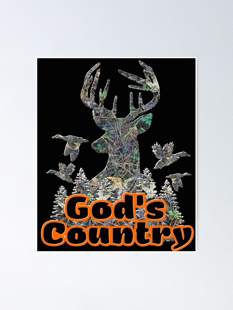 Copy of God's Country Camouflage Whitetail Buck Deer, Camo Flying